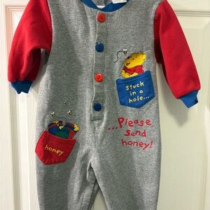 Disney Red, Gray and Blue Winnie the Pooh One piece